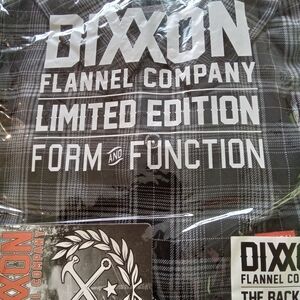 Dixxon Flannel Company Backroad Black & White Plaid Flannel NWT Mens Size 5XL